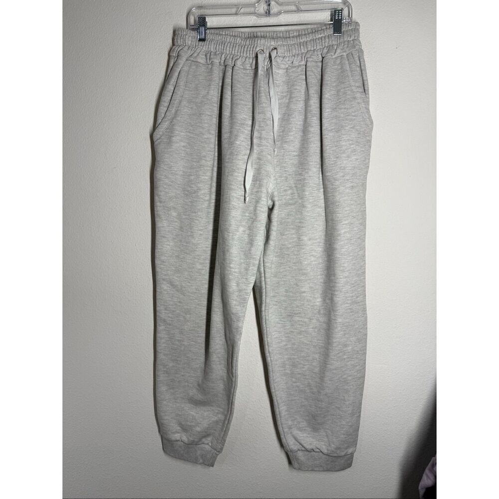 GRB Contecca Women’s Joggers Gray Cotton Blend Sweatpants Sz L See Description
